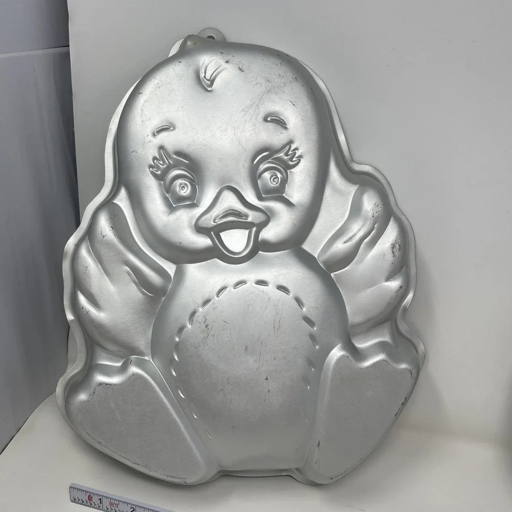 Lot Of 2 Wilton Cake Pans Easter Baby Chick Duck And Hatching Chicken With Egg